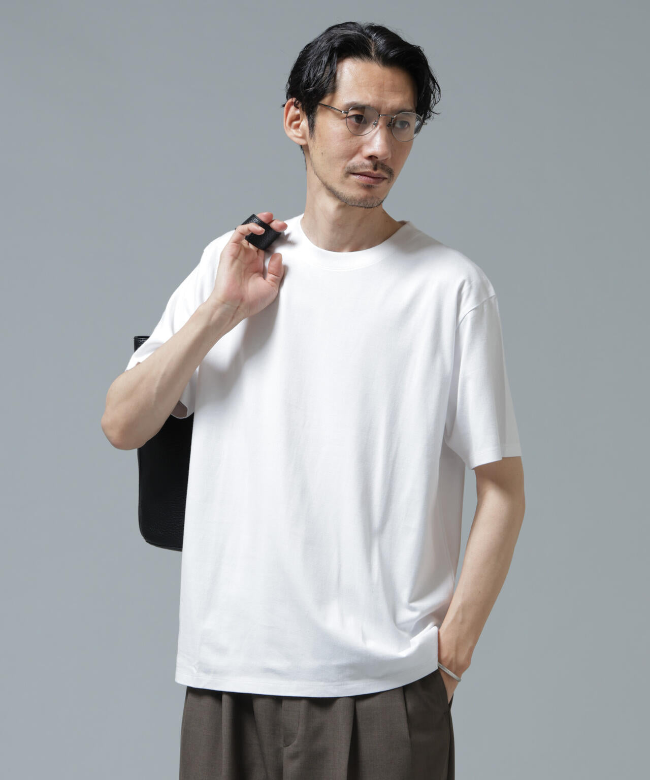 Anti Soaked(R) 汗染み防止 ライトウェイト 5.6oz ミドルシルエットTシャツ