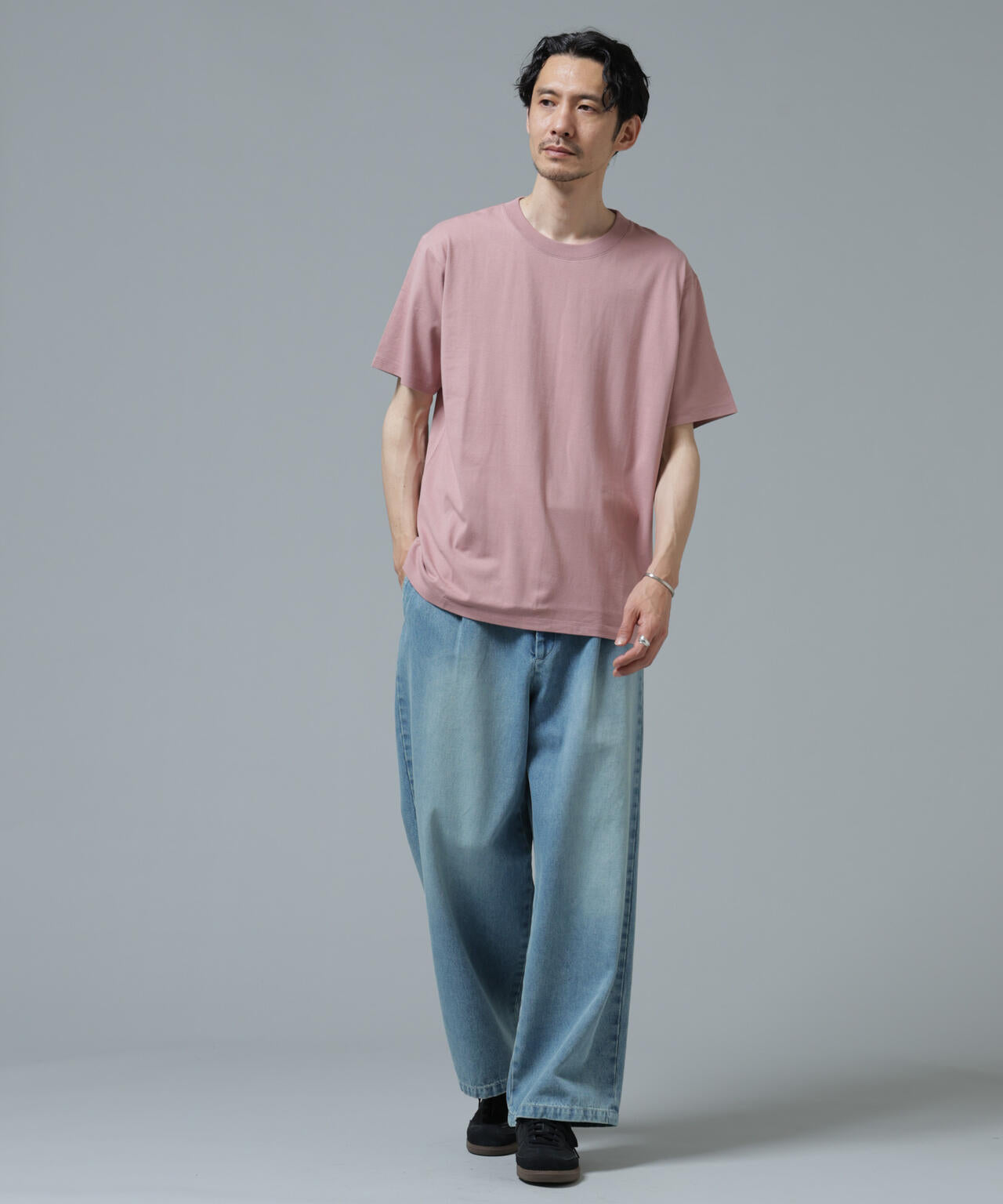 Anti Soaked(R) 汗染み防止 ライトウェイト 5.6oz ミドルシルエットTシャツ