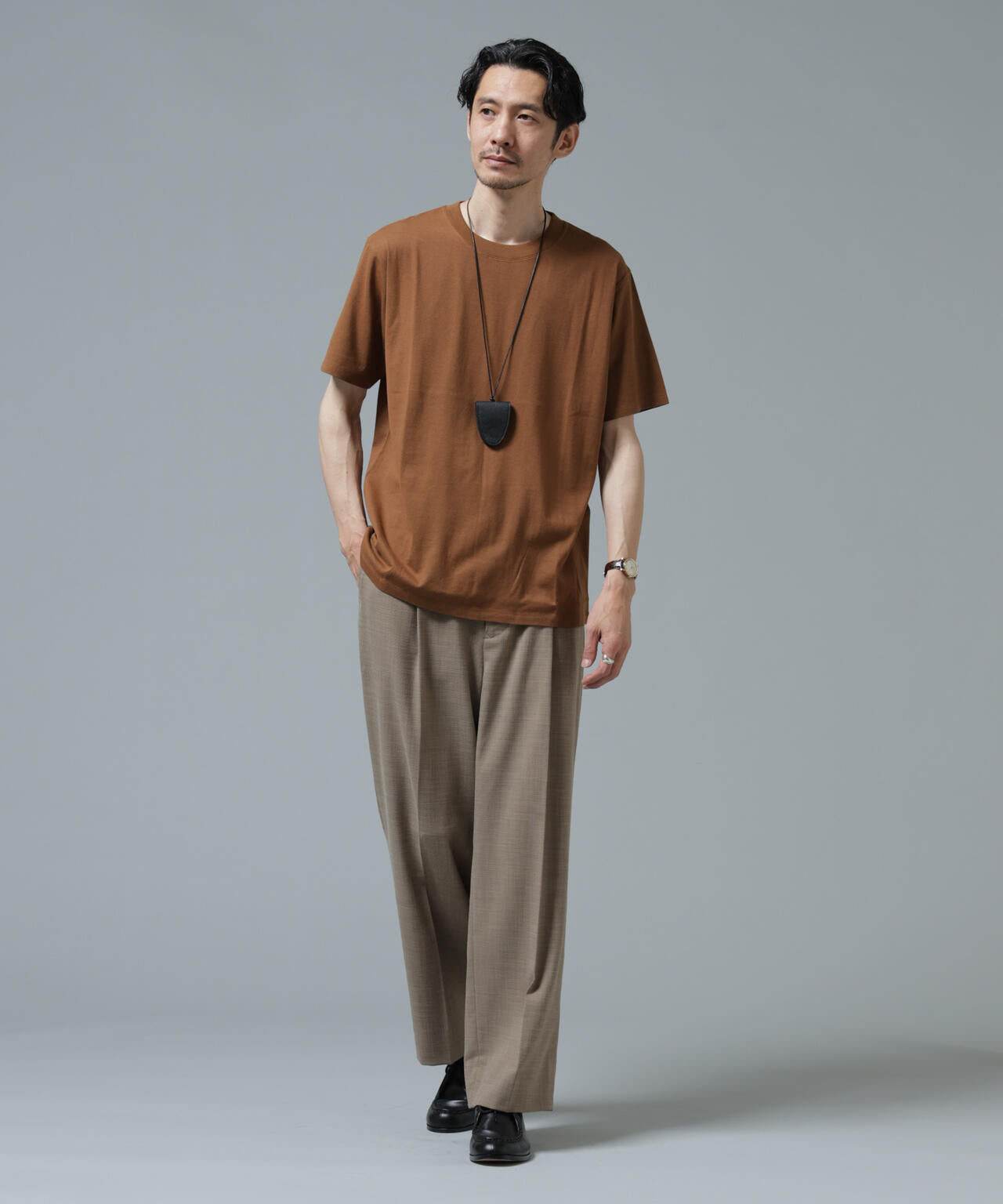 Anti Soaked(R) 汗染み防止 ライトウェイト 5.6oz ミドルシルエットTシャツ