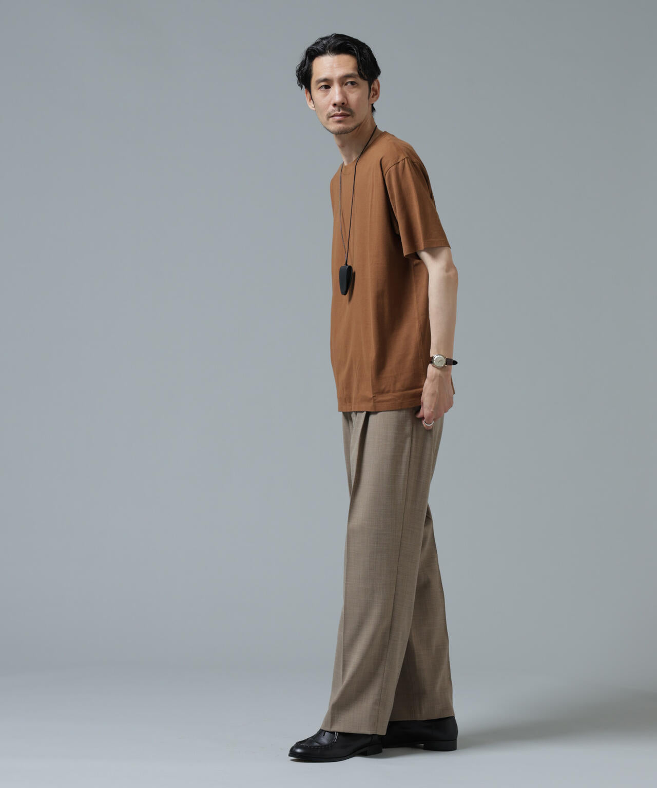 Anti Soaked(R) 汗染み防止 ライトウェイト 5.6oz ミドルシルエットTシャツ