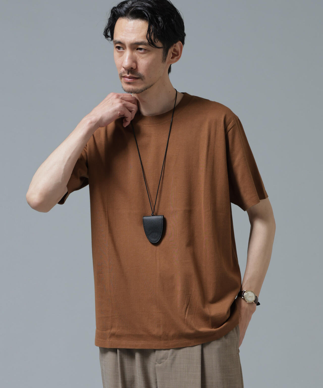 Anti Soaked(R) 汗染み防止 ライトウェイト 5.6oz ミドルシルエットTシャツ