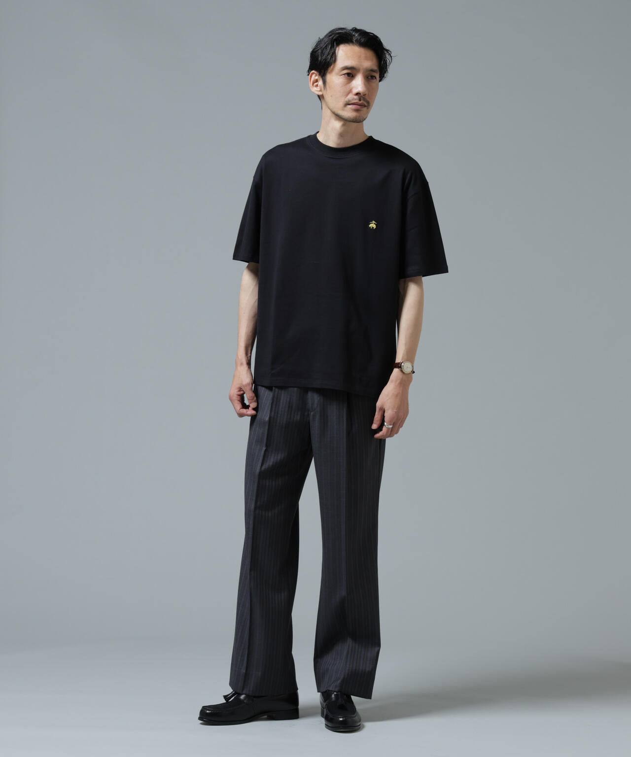 「Brooks Brothers別注」Anti Soaked(R) 汗染み防止 クルーネック ビッグシルエットTシャツ