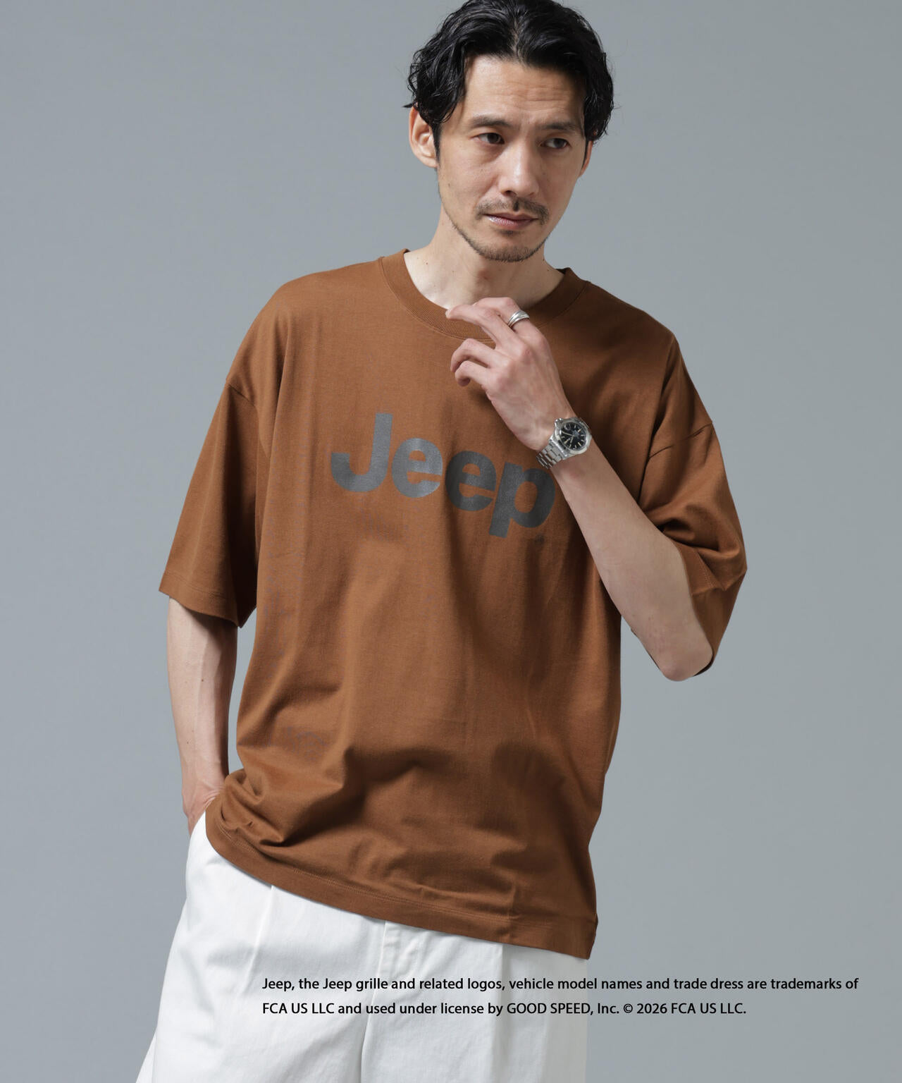 GOOD ROCK SPEED×Anti Soaked(R) 汗染み防止 ジープ Tシャツ