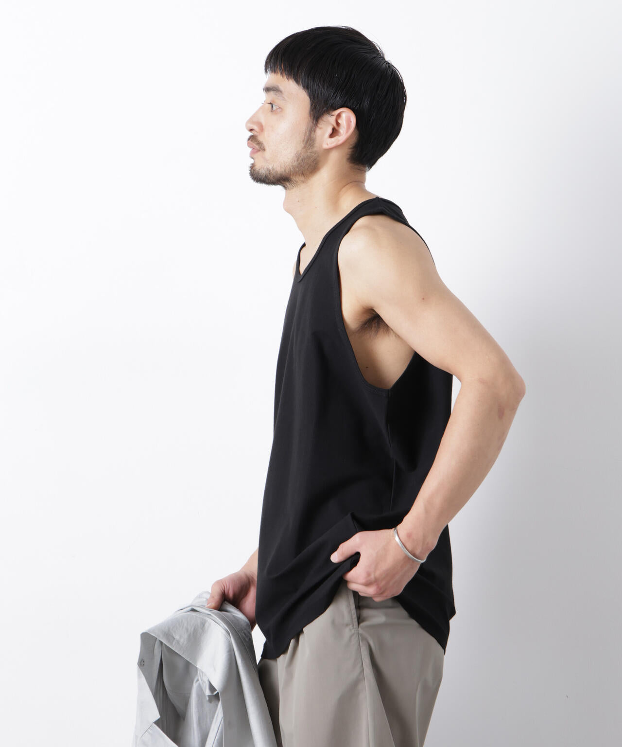 「Meaningful Continuity」coveross(R) ツイル調 冷感プレーティング天竺 タンクトップ