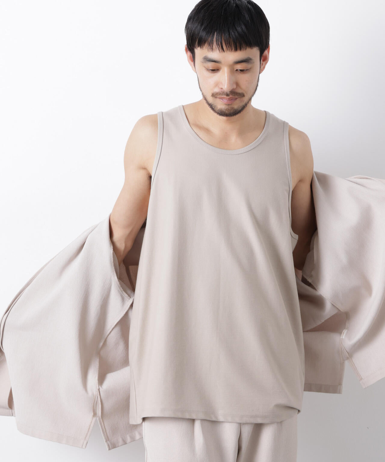 「Meaningful Continuity」coveross(R) ツイル調 冷感プレーティング天竺 タンクトップ