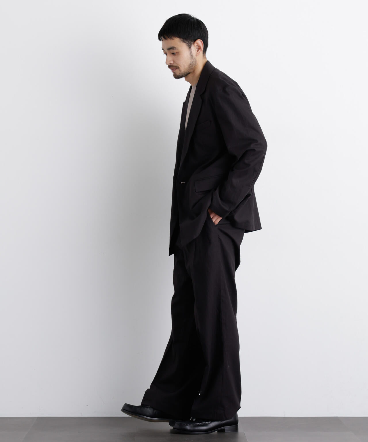 ｢FRENCH LINEN｣ リネンコットンストレートパンツ（セットアップ可）