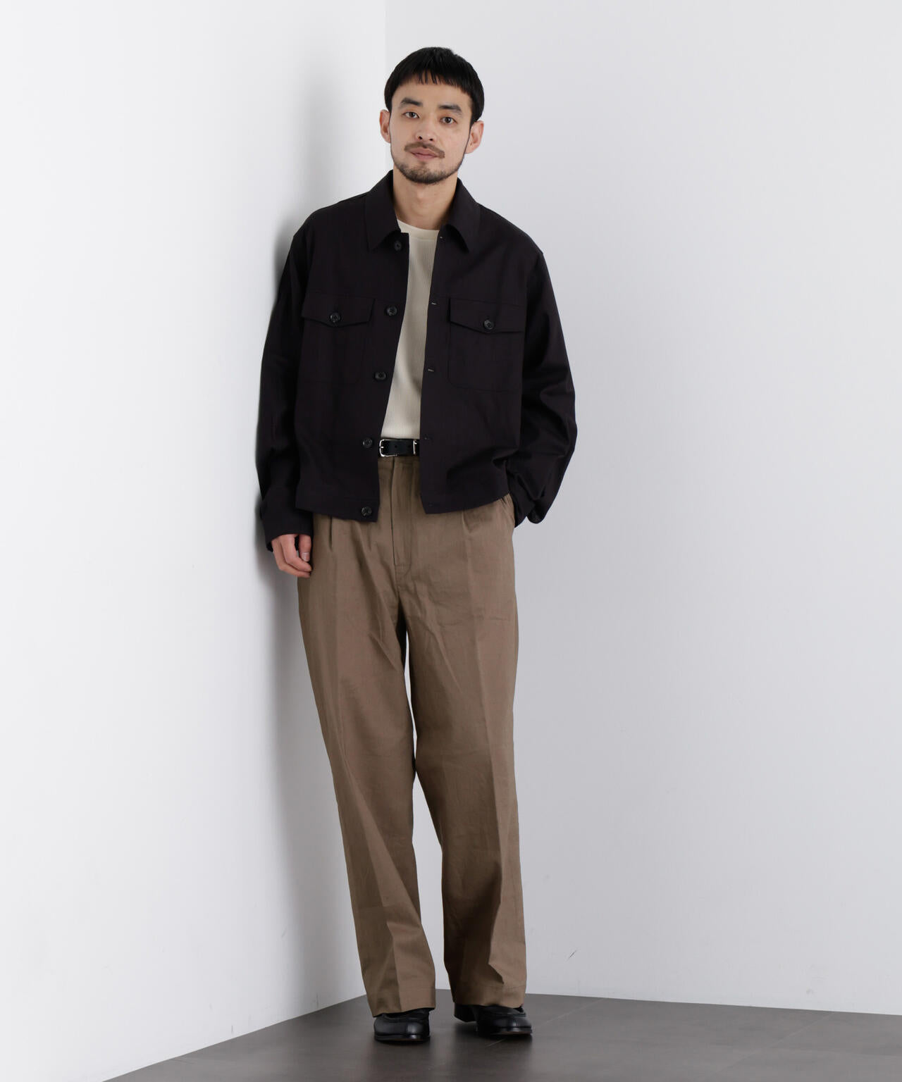 ｢FRENCH LINEN｣ リネンコットンストレートパンツ（セットアップ可）