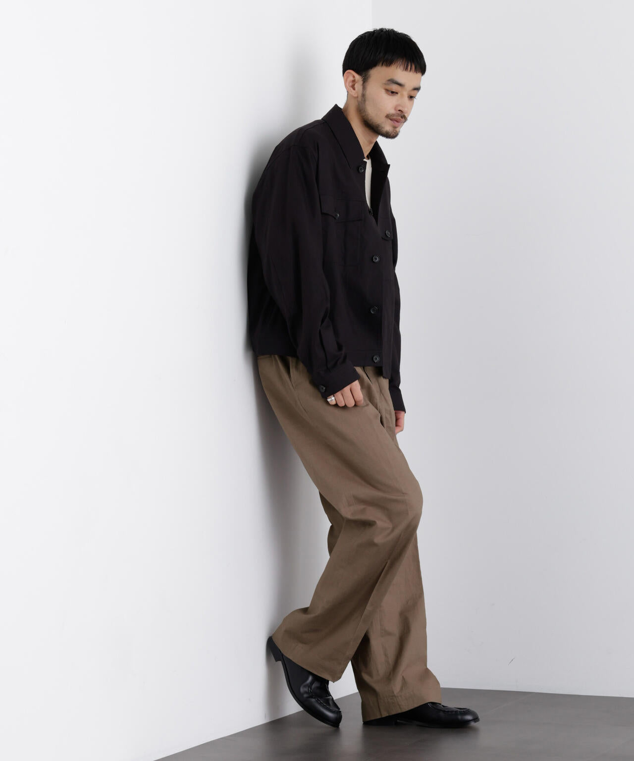 ｢FRENCH LINEN｣ リネンコットンストレートパンツ（セットアップ可）