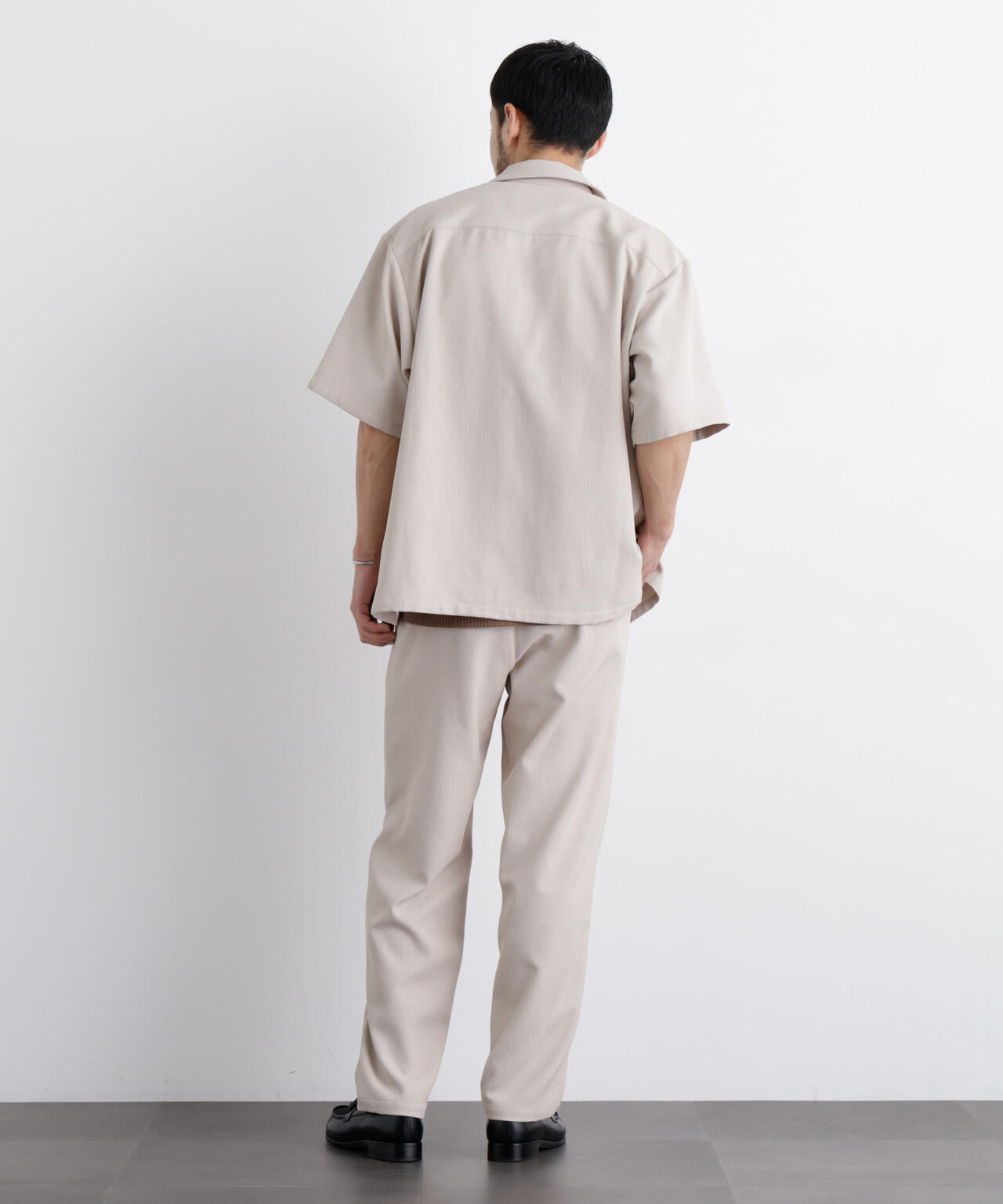 「Meaningful Continuity」coveross(R) EOS ポリエステルブッチャーリラックスワイドパンツ