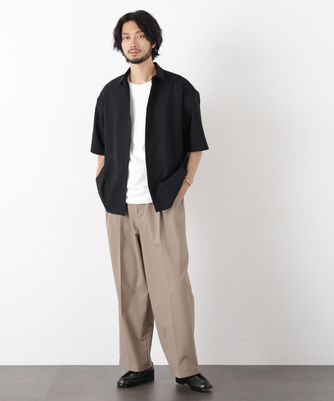 ｢OtoNANO｣ 大人のワイドパンツ Reflax(R) ドライオックス/吸水速乾(セットアップ可)