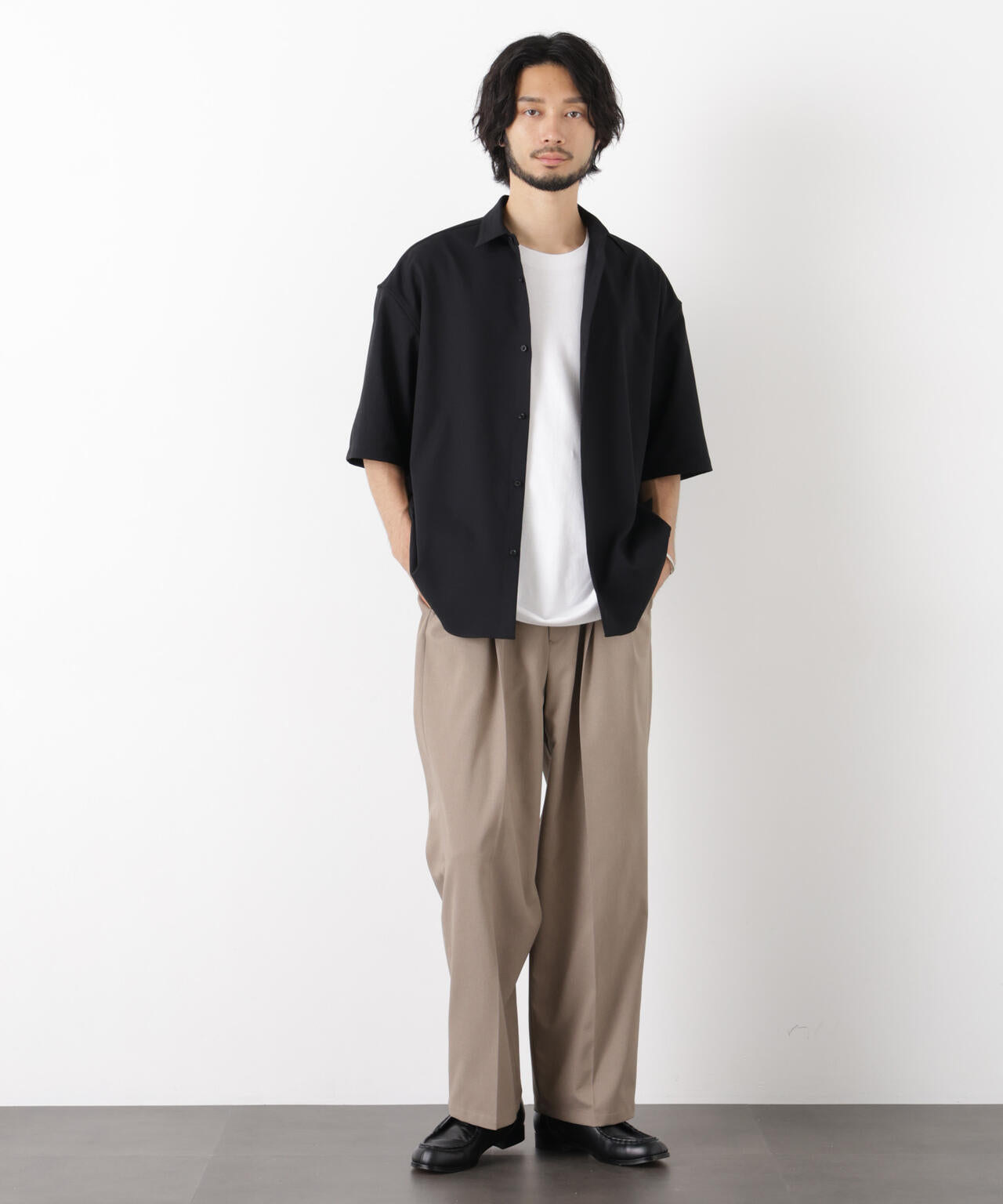 ｢OtoNANO｣ 大人のワイドパンツ Reflax(R) ドライオックス/吸水速乾(セットアップ可)