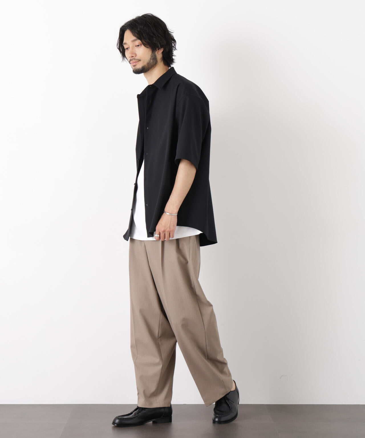 ｢OtoNANO｣ 大人のワイドパンツ Reflax(R) ドライオックス/吸水速乾(セットアップ可)