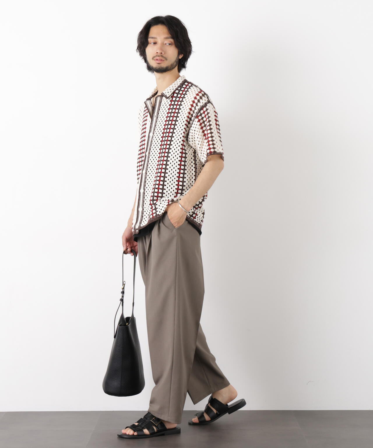 ｢OtoNANO｣ 大人のワイドパンツ Reflax(R) ドライオックス/吸水速乾(セットアップ可)