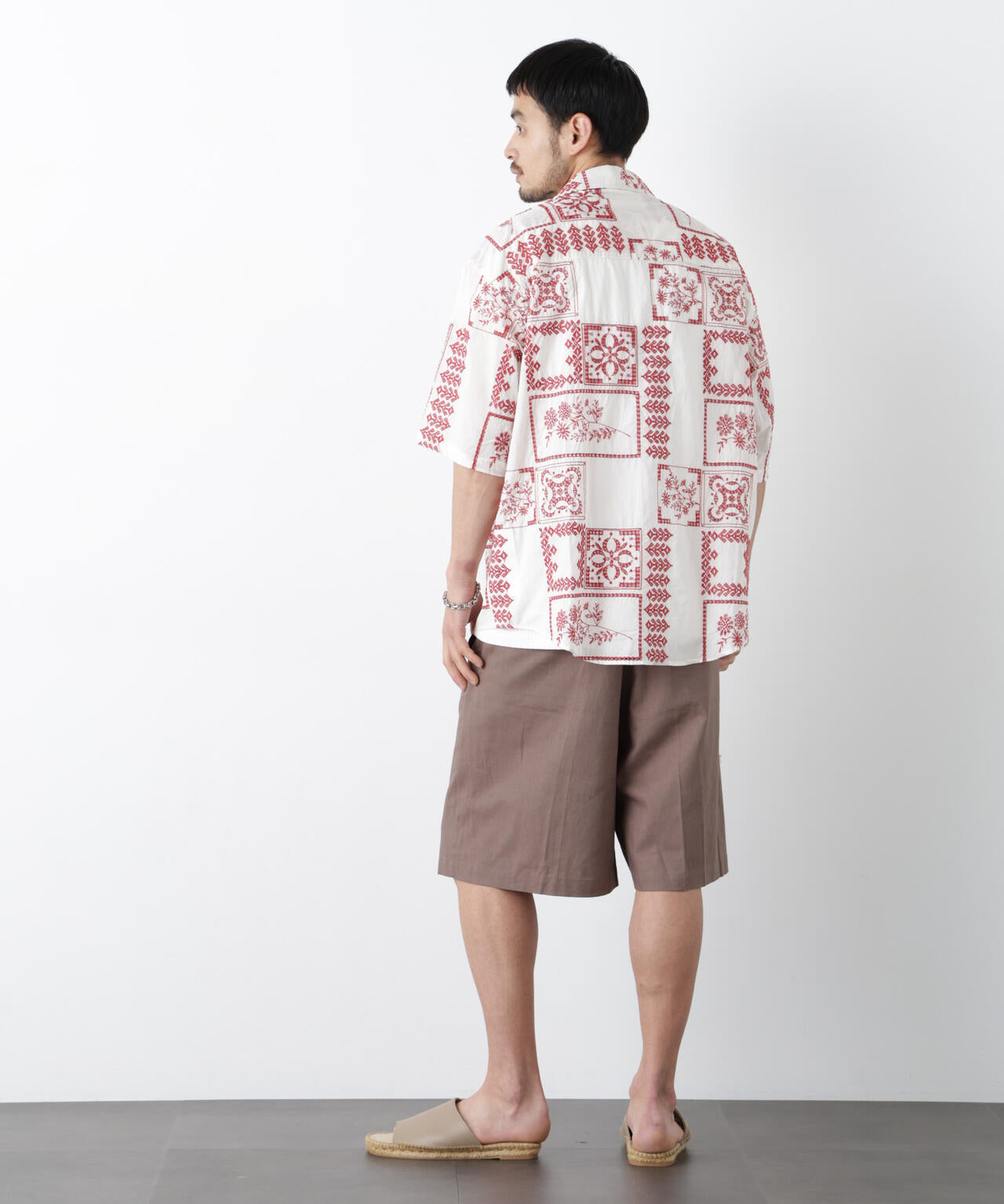 ｢FRENCH LINEN｣ ベルテッドワイドショーツ