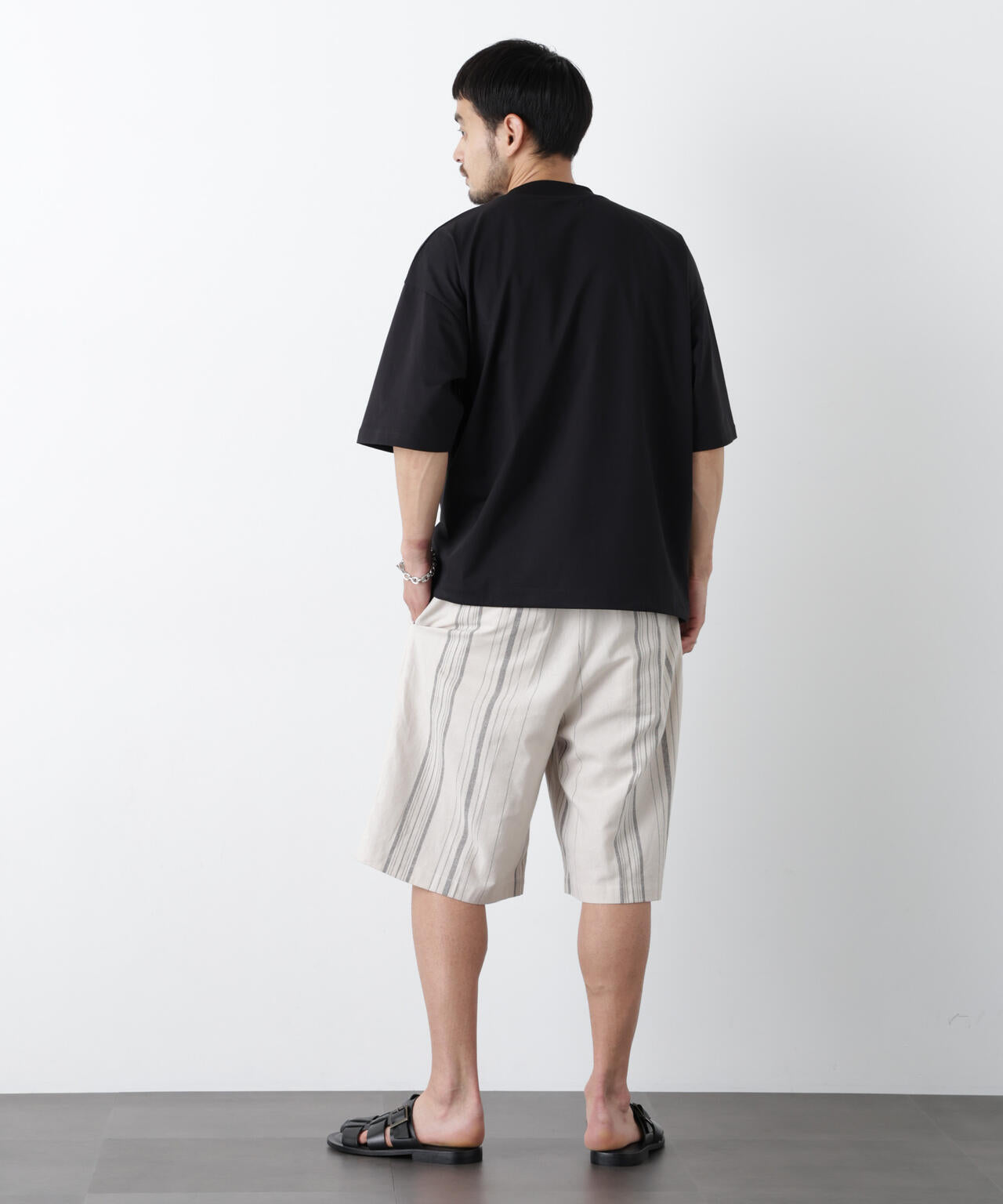 ｢FRENCH LINEN｣ ベルテッドワイドショーツ