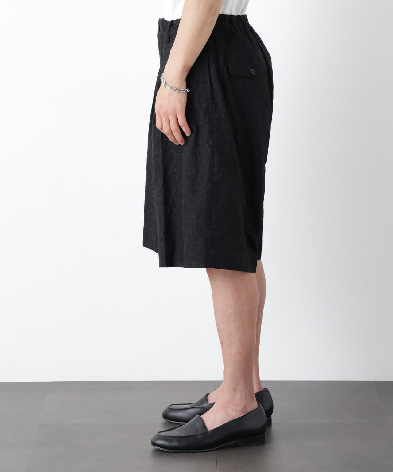 ｢OtoNANO｣×masoret 総柄刺繍ショートパンツ(セットアップ可)