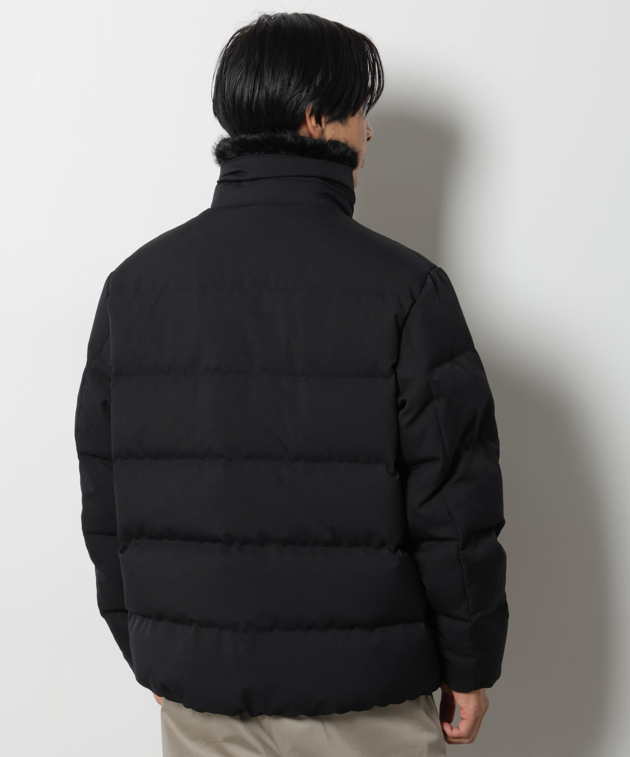 「西川ダウン(R)」サージフェイクファーカラーショートダウン