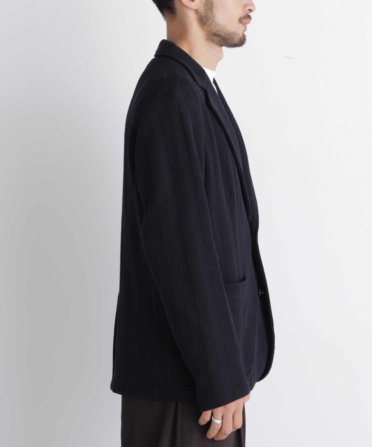 【大人気セットアップ】｢DamerinoJacket｣TEXBRID(R) リンクスストライプジャージージャケット