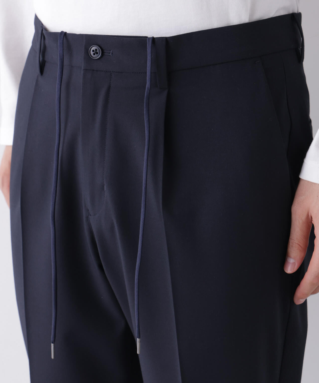 【大人気セットアップ】「Damerino」ウールライクトロストレッチセットアップ/WASHABLE