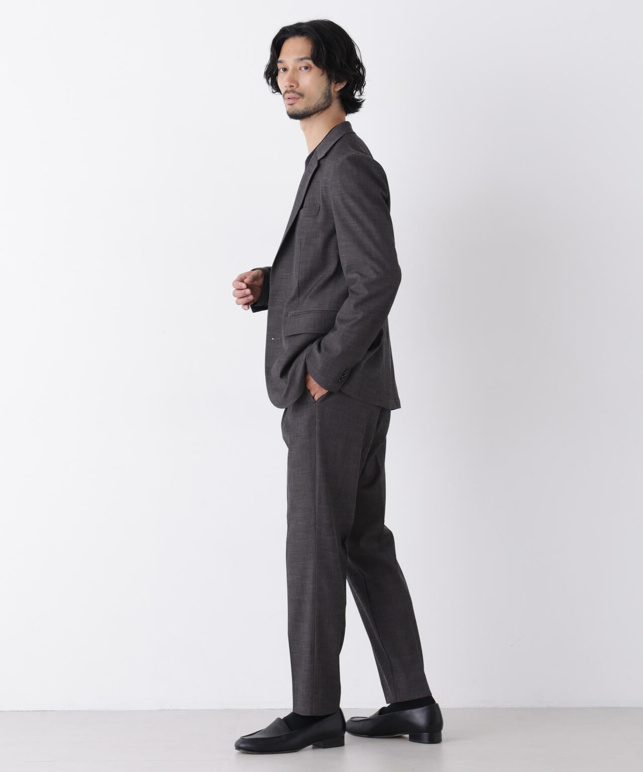 【大人気セットアップ】｢Damerino｣T/R パウダリー2WAYストレッチセットアップ