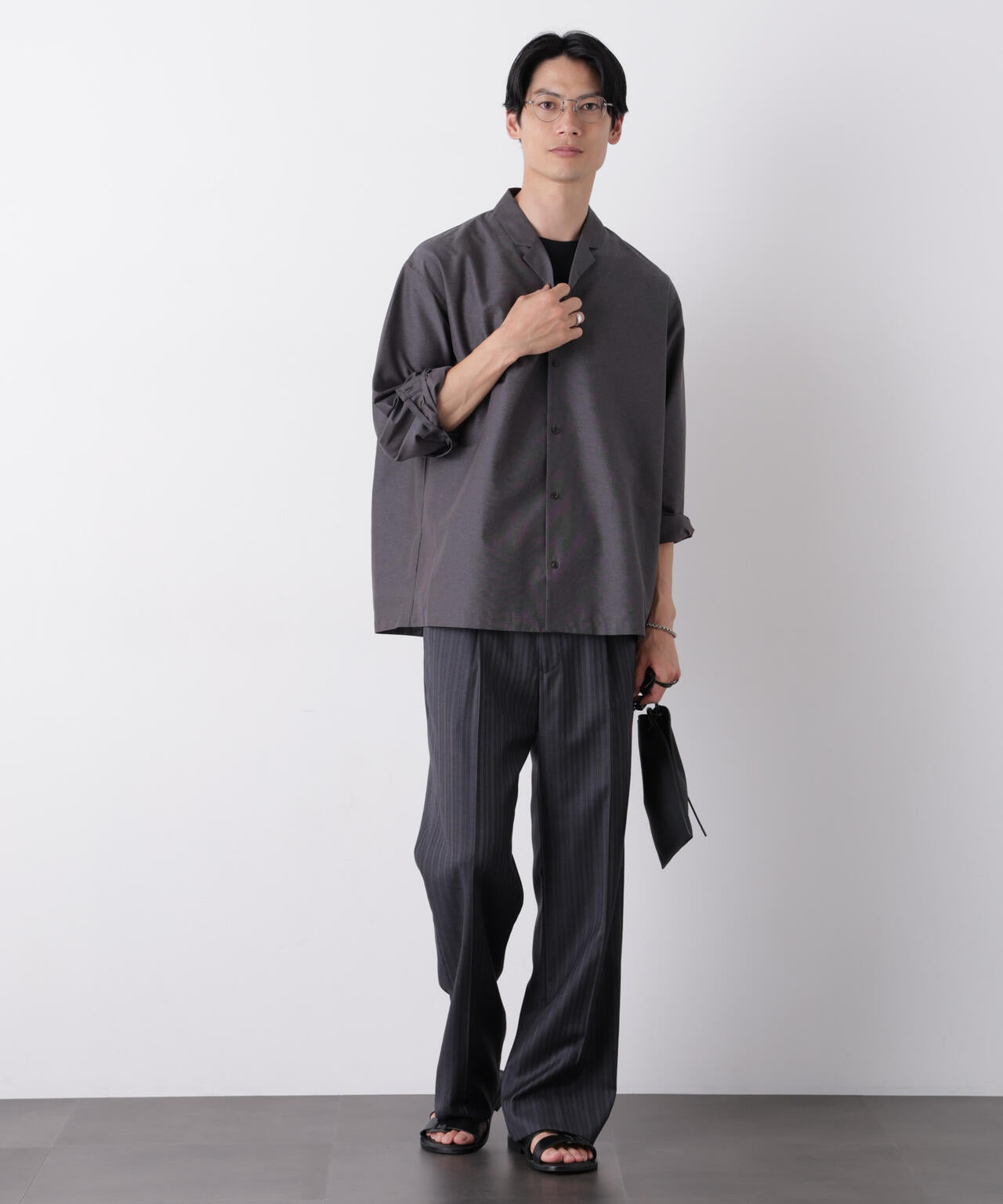 0 ZERO LAYER 9分丈 シャツジャケット(セットアップ可)