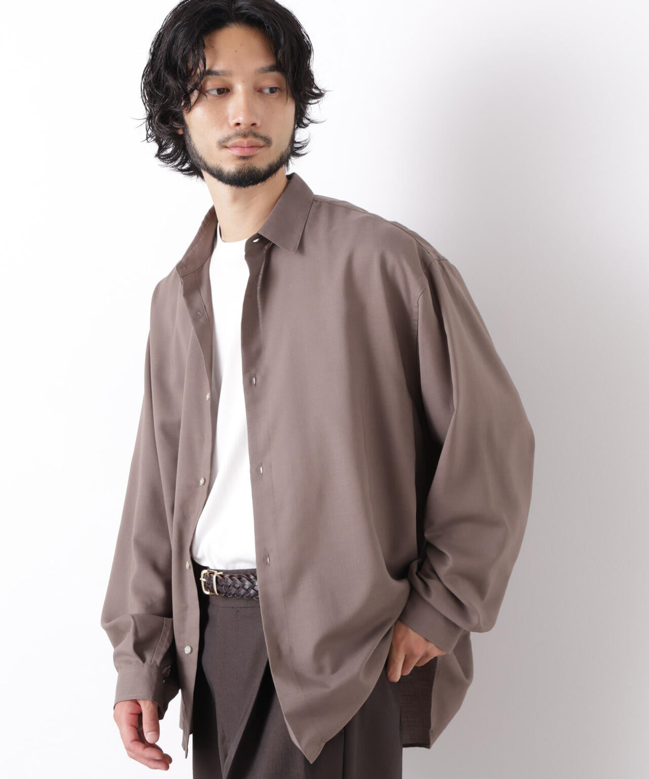｢OtoNANO｣LIM-BRESS ワイドシャツ 長袖