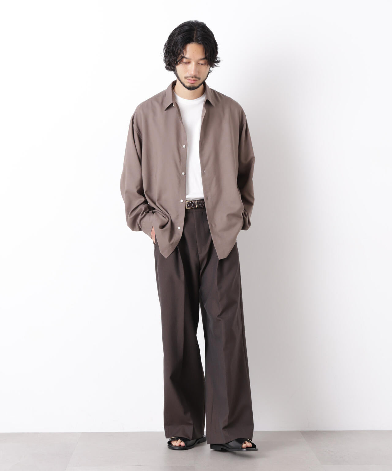 ｢OtoNANO｣LIM-BRESS ワイドシャツ 長袖