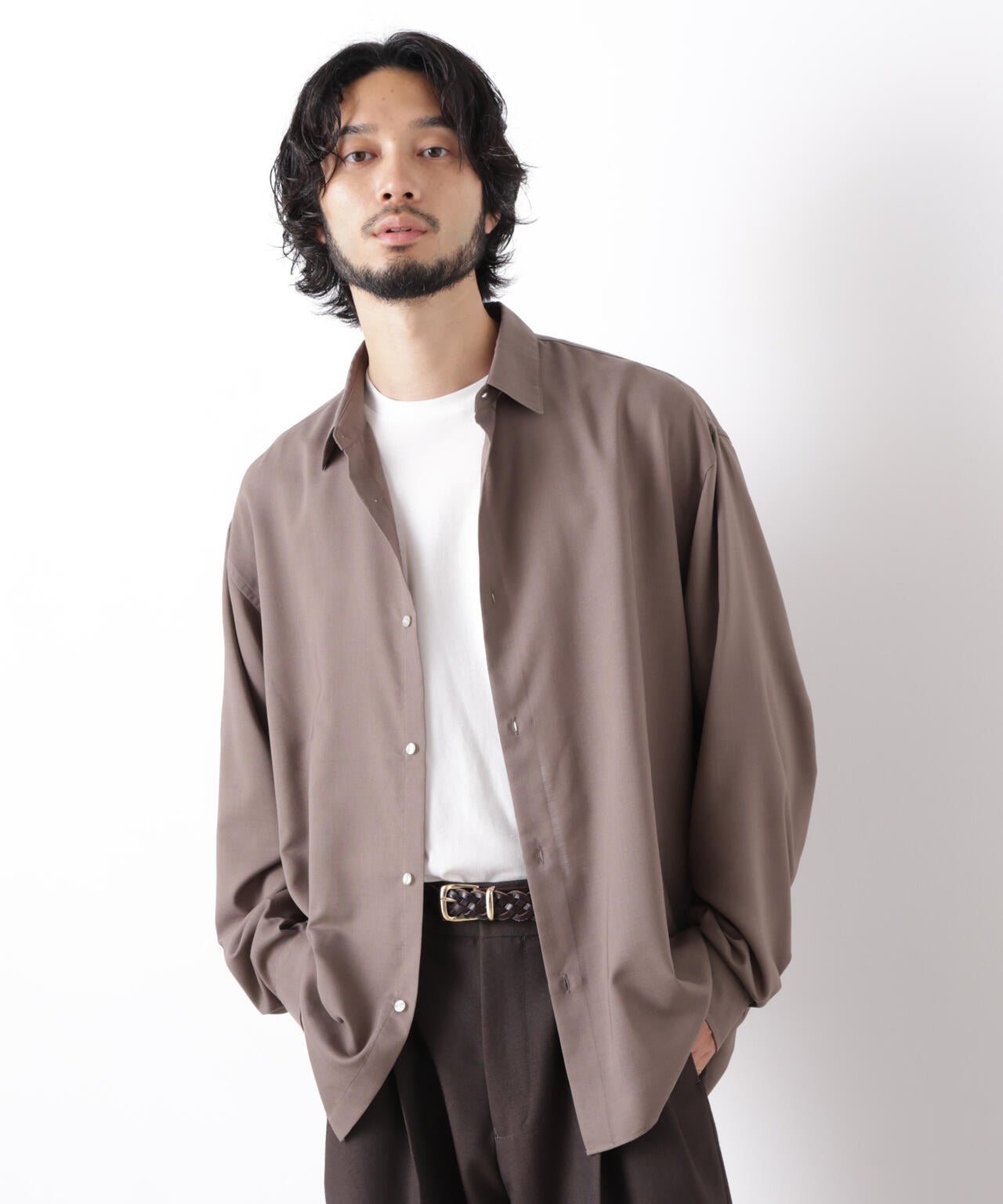 ｢OtoNANO｣LIM-BRESS ワイドシャツ 長袖