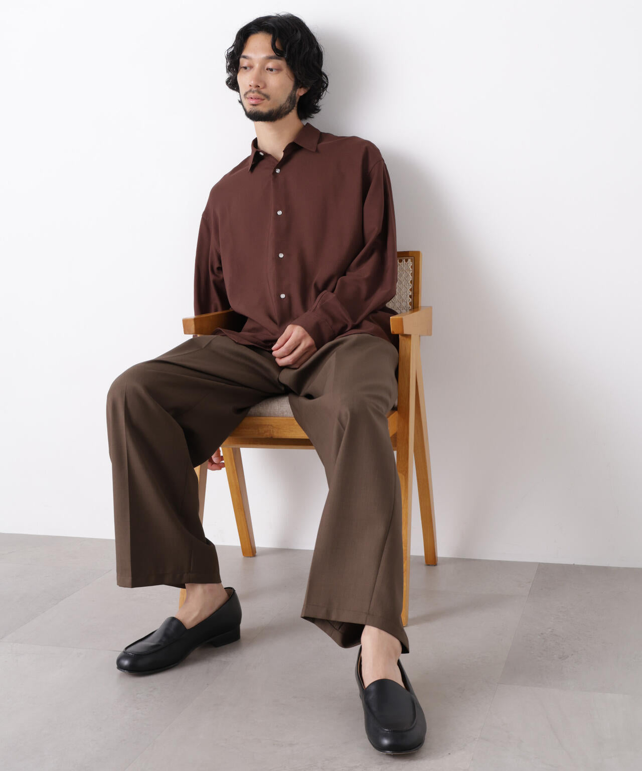 ｢OtoNANO｣LIM-BRESS ワイドシャツ 長袖