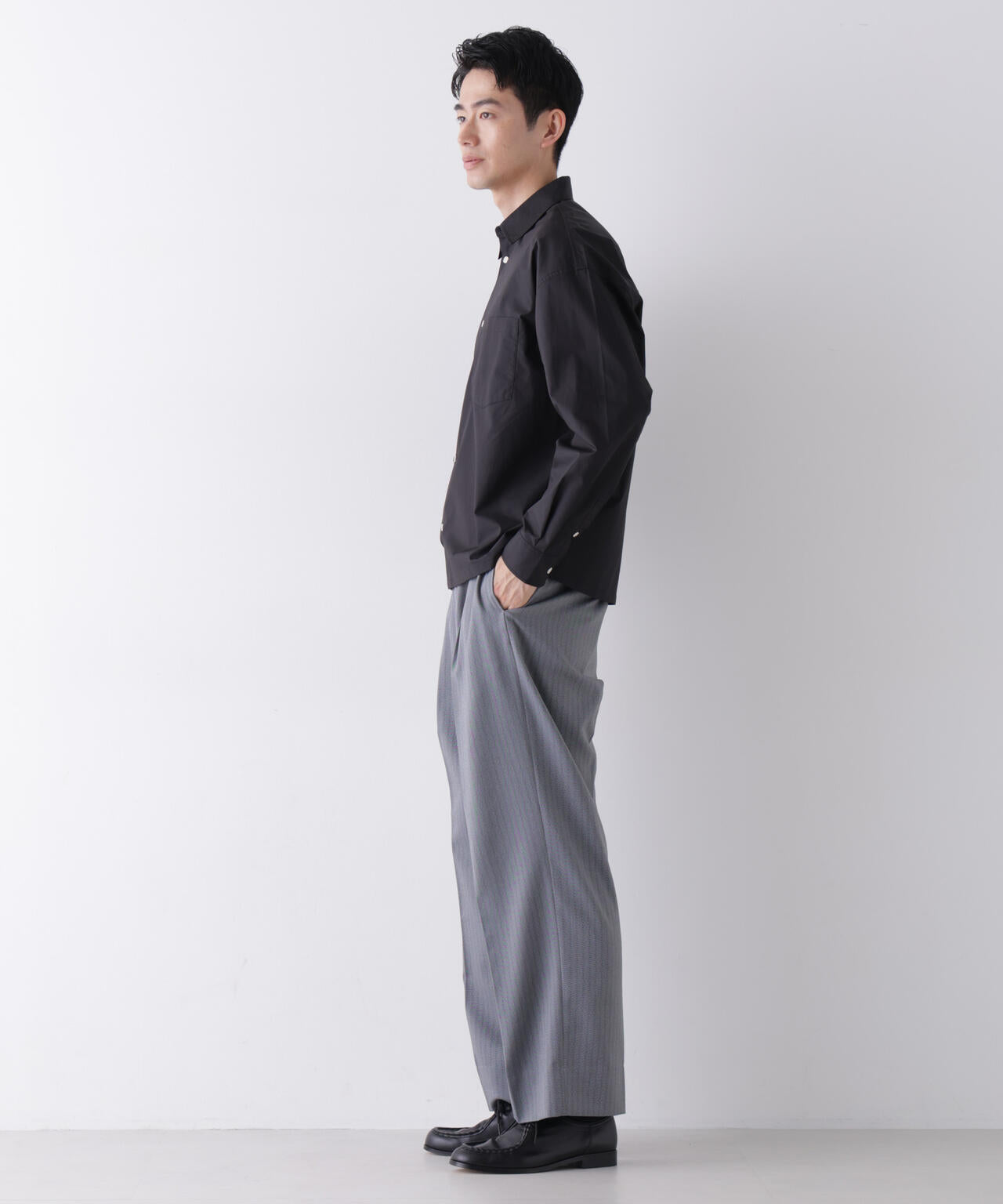 ｢James Fabric｣ ボクシークロップドシャツブルゾン