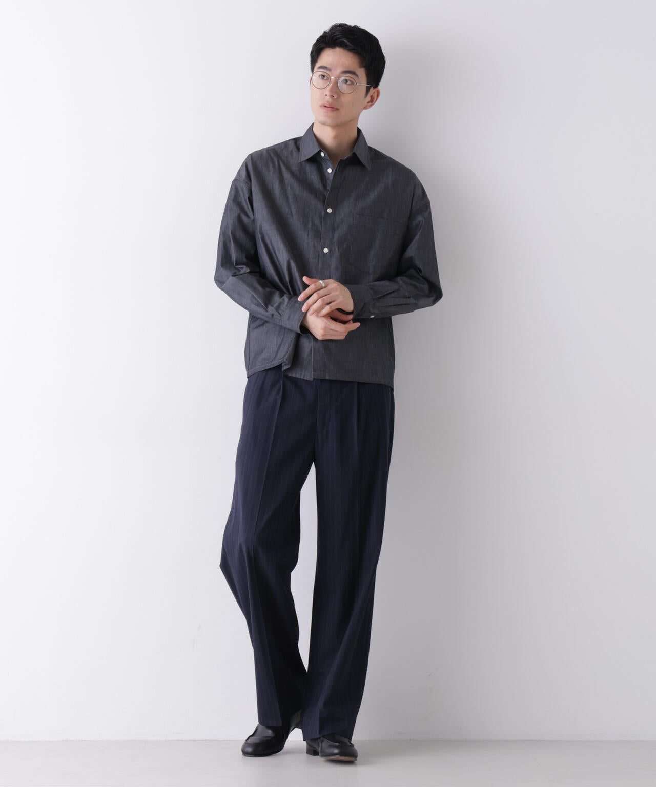 ｢James Fabric｣ ボクシークロップドシャツブルゾン