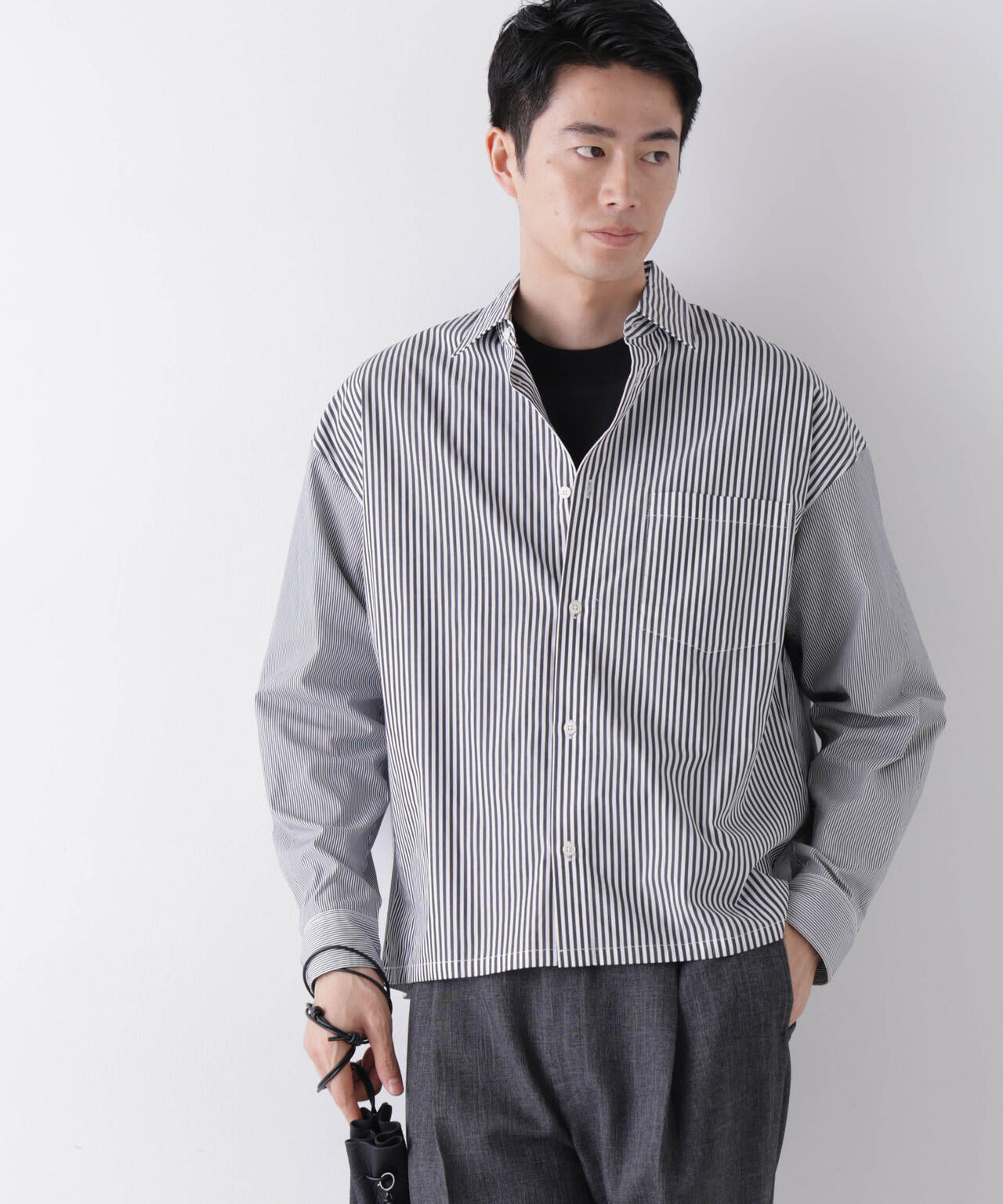 ｢James Fabric｣ ボクシークロップドシャツブルゾン