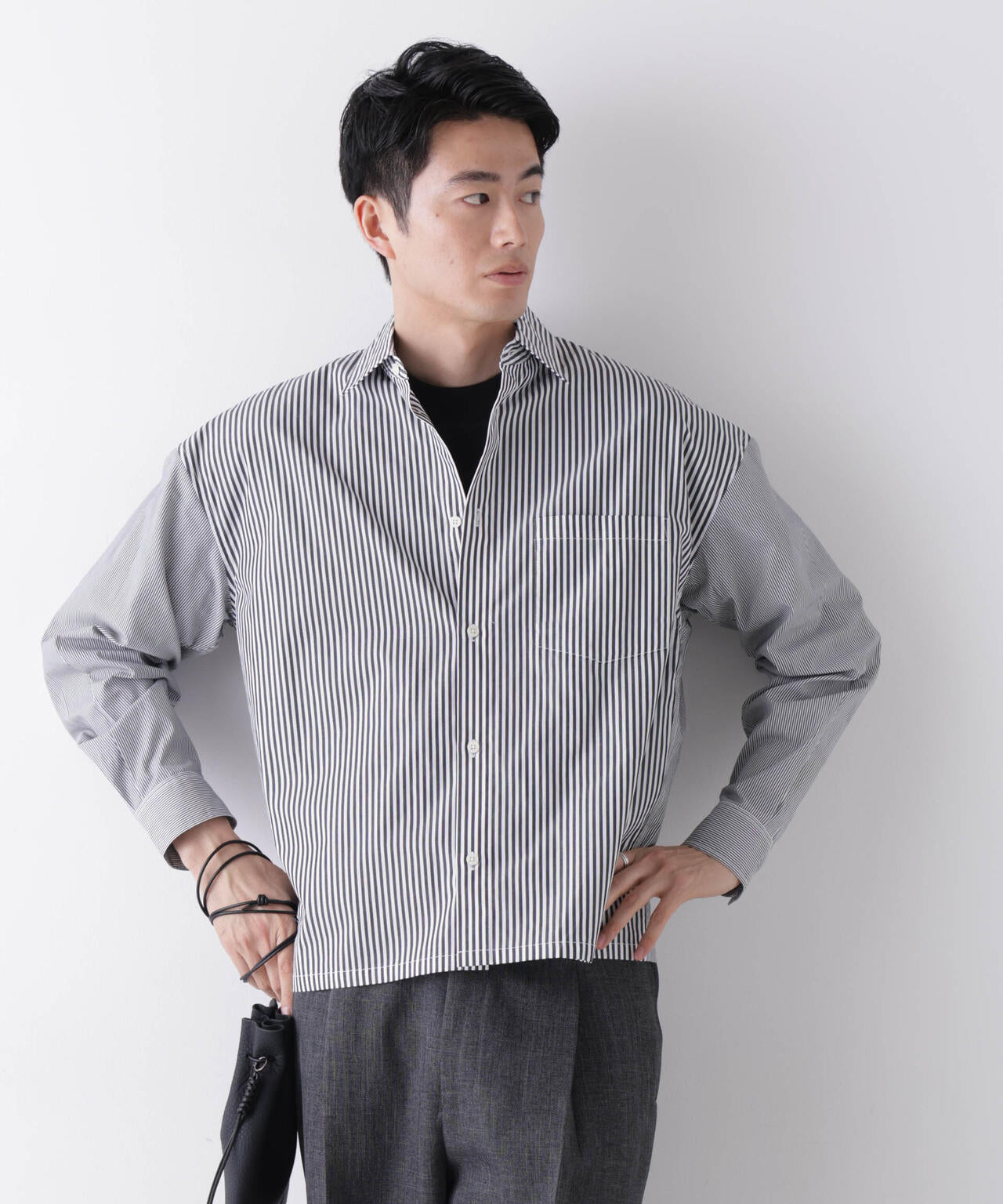 ｢James Fabric｣ ボクシークロップドシャツブルゾン