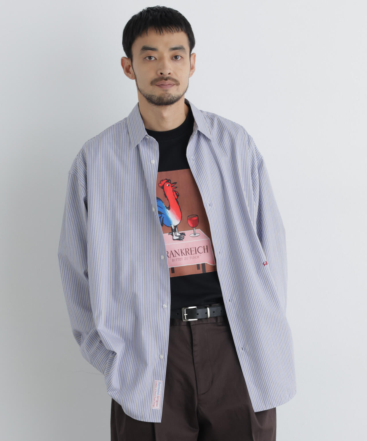 「OtoNANO｣×SAVIGNAC レタードワイドシャツ