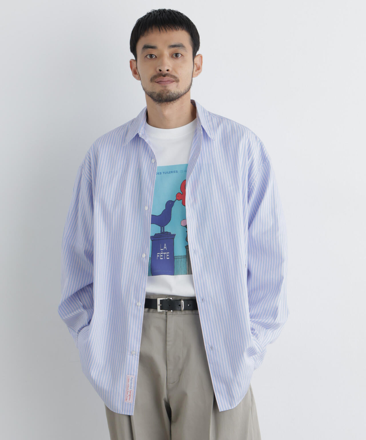 「OtoNANO｣×SAVIGNAC レタードワイドシャツ