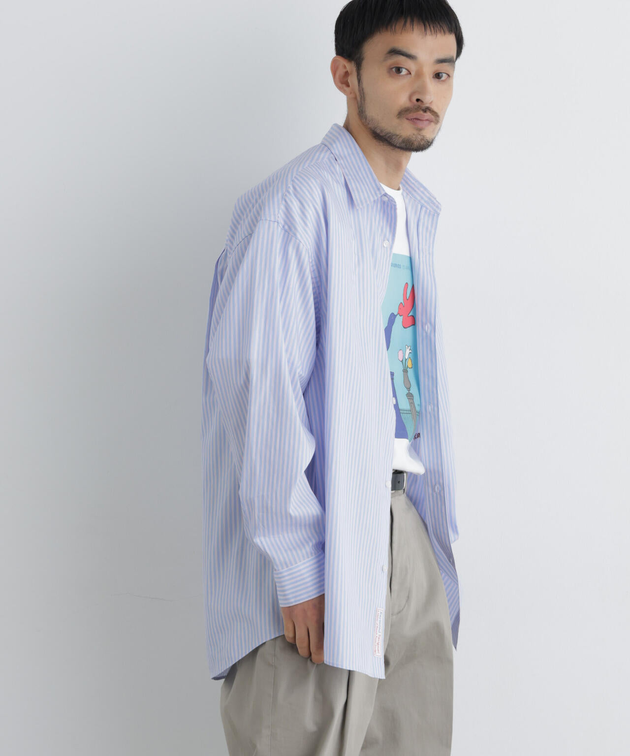 「OtoNANO｣×SAVIGNAC レタードワイドシャツ