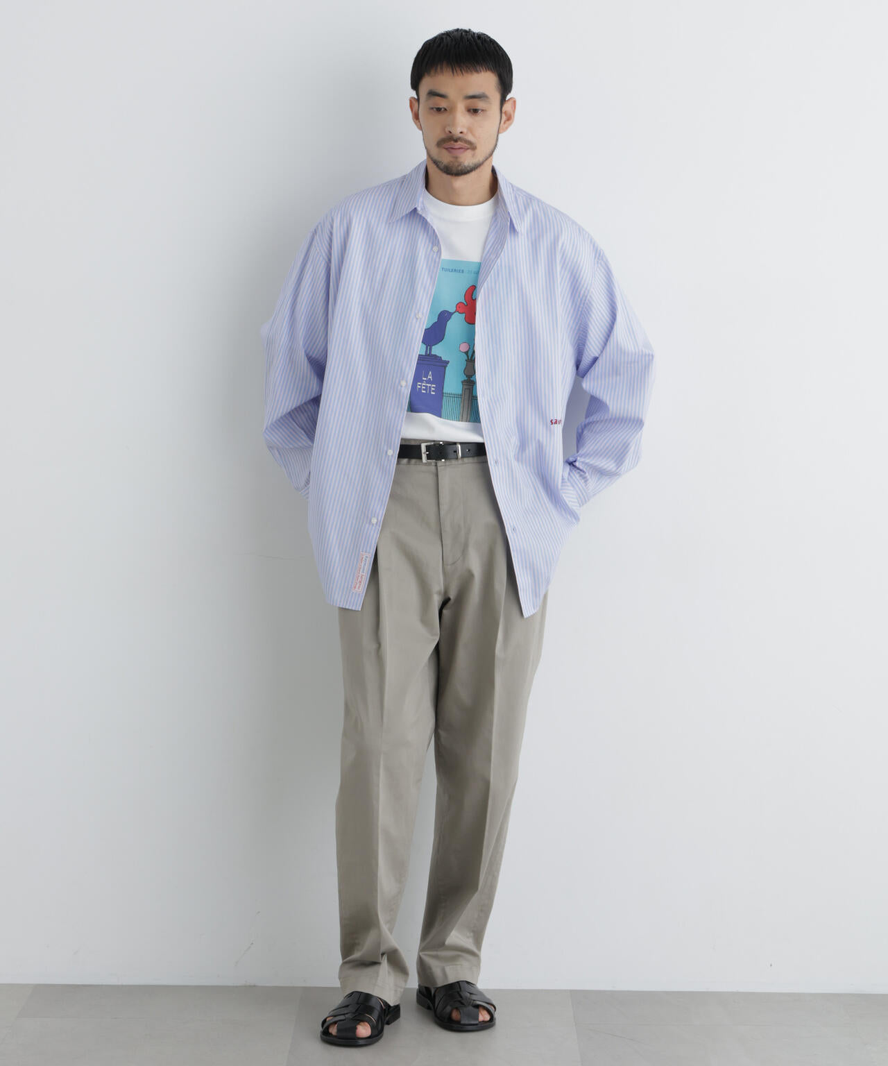 「OtoNANO｣×SAVIGNAC レタードワイドシャツ