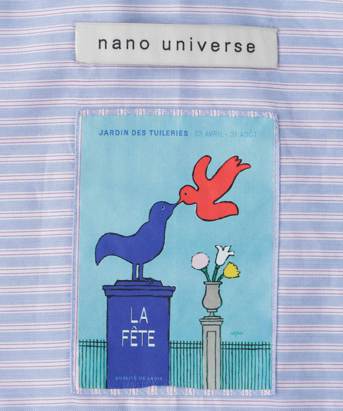 「OtoNANO｣×SAVIGNAC レタードワイドシャツ