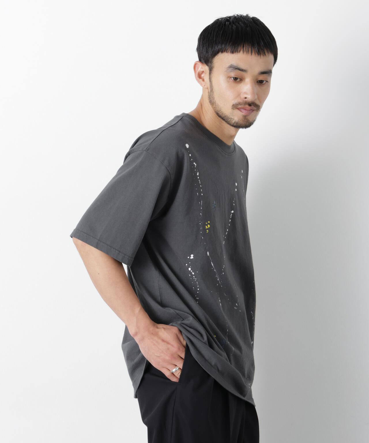 ブラックタイダイTシャツ