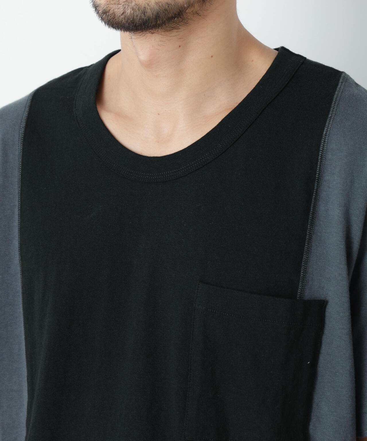 Raffy Cotton Jersey_切替Tシャツ