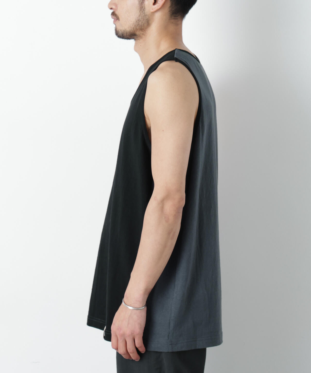 Raffy Cotton Jersey_切替タンクトップ