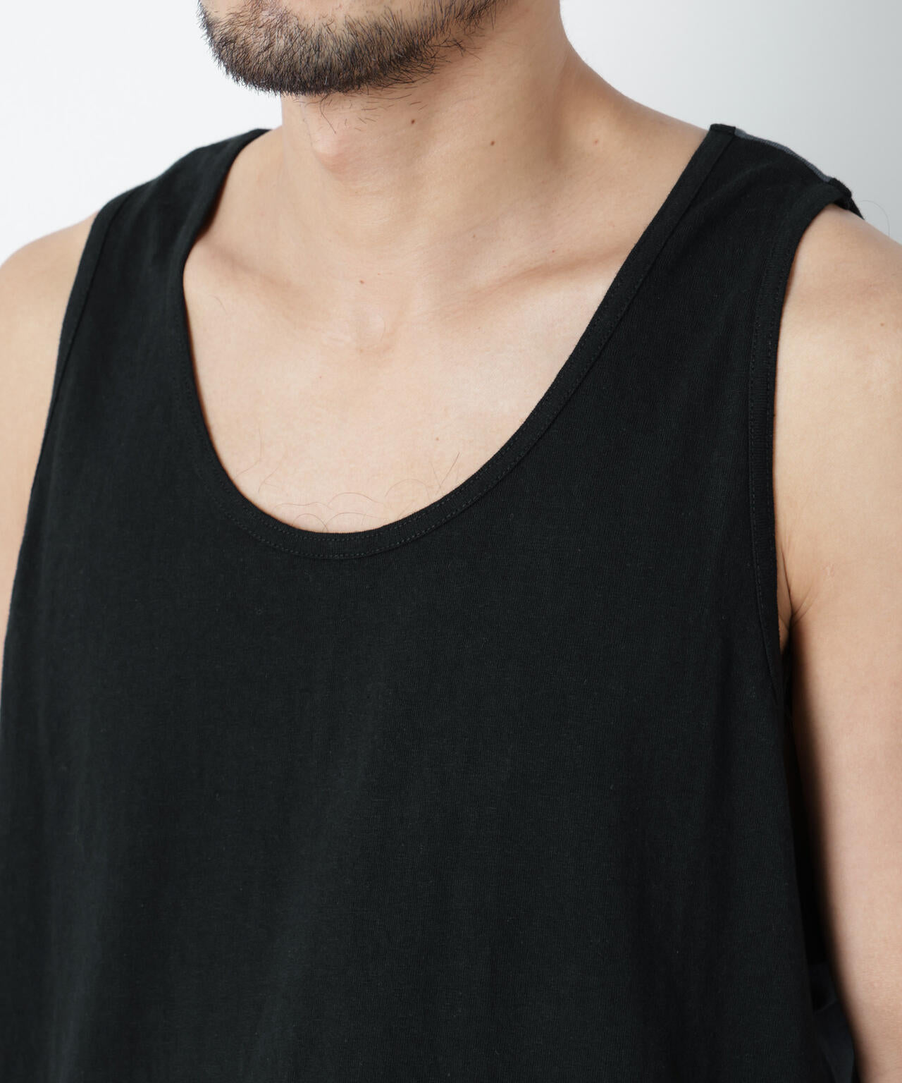 Raffy Cotton Jersey_切替タンクトップ