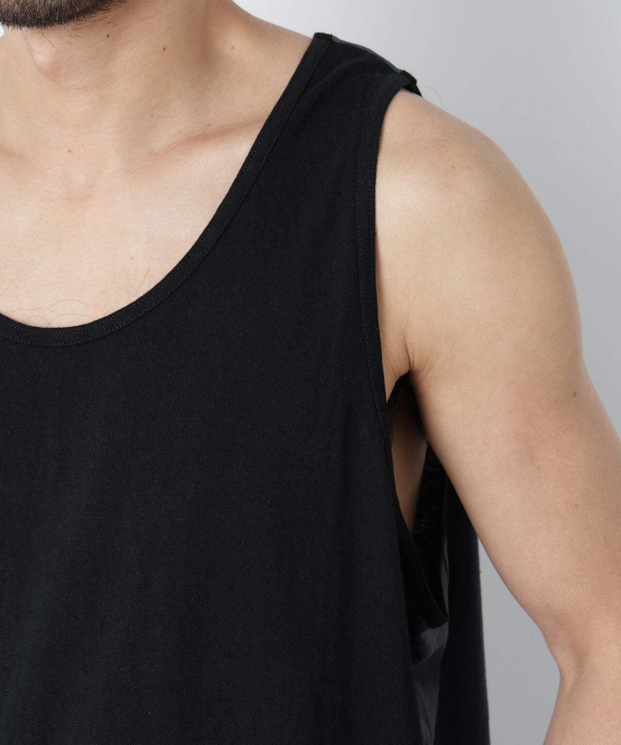 Raffy Cotton Jersey_切替タンクトップ
