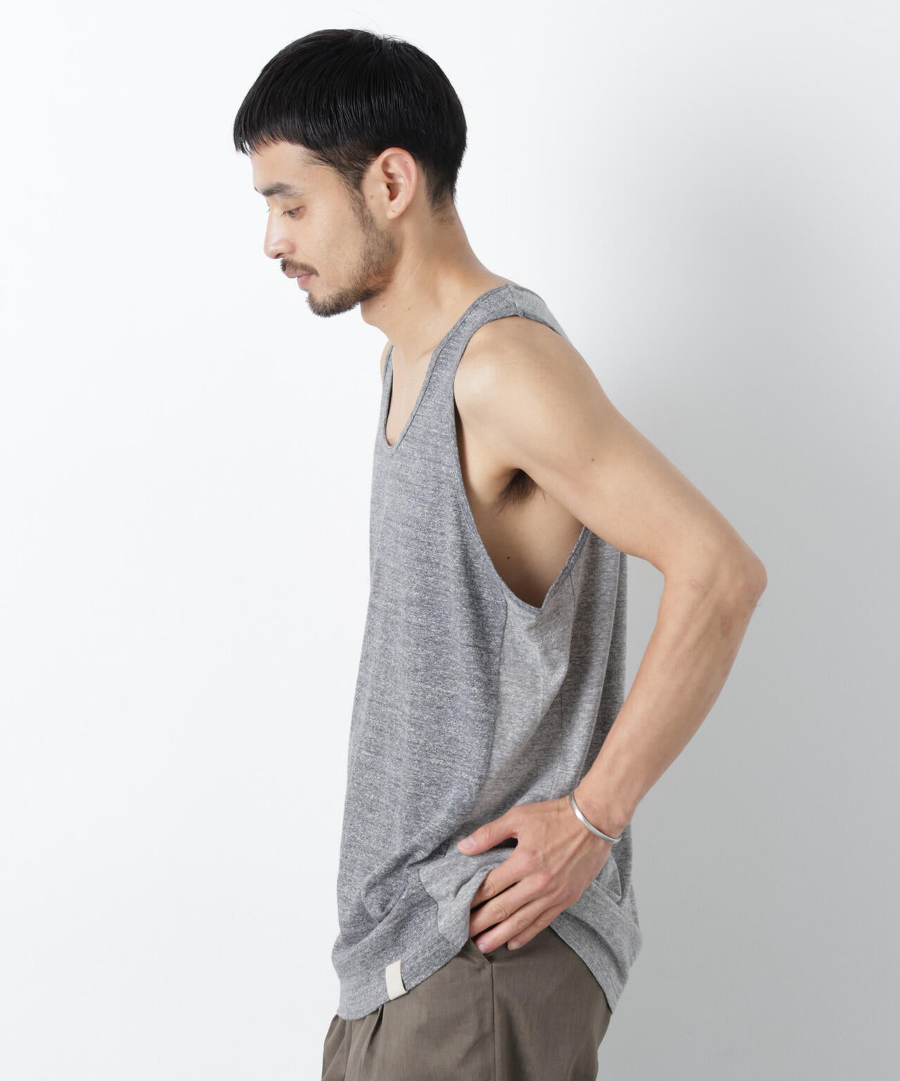 Raffy Cotton Jersey_切替タンクトップ