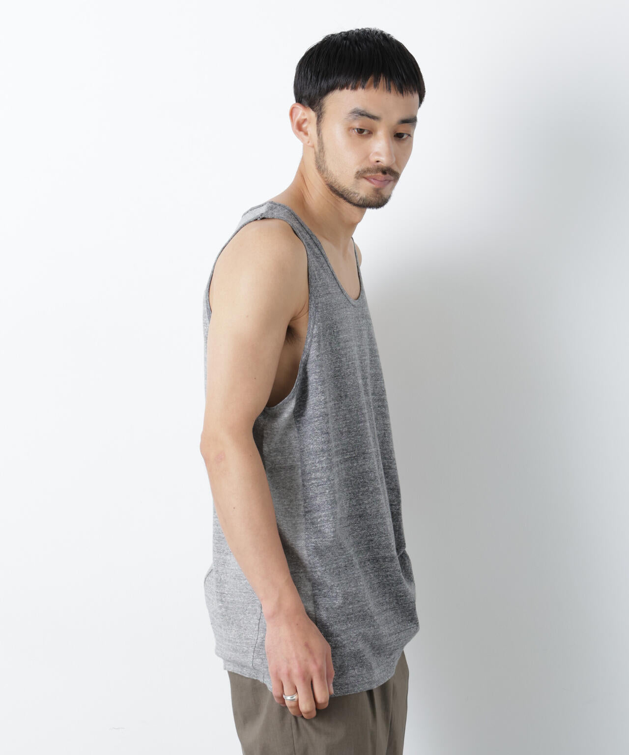 Raffy Cotton Jersey_切替タンクトップ