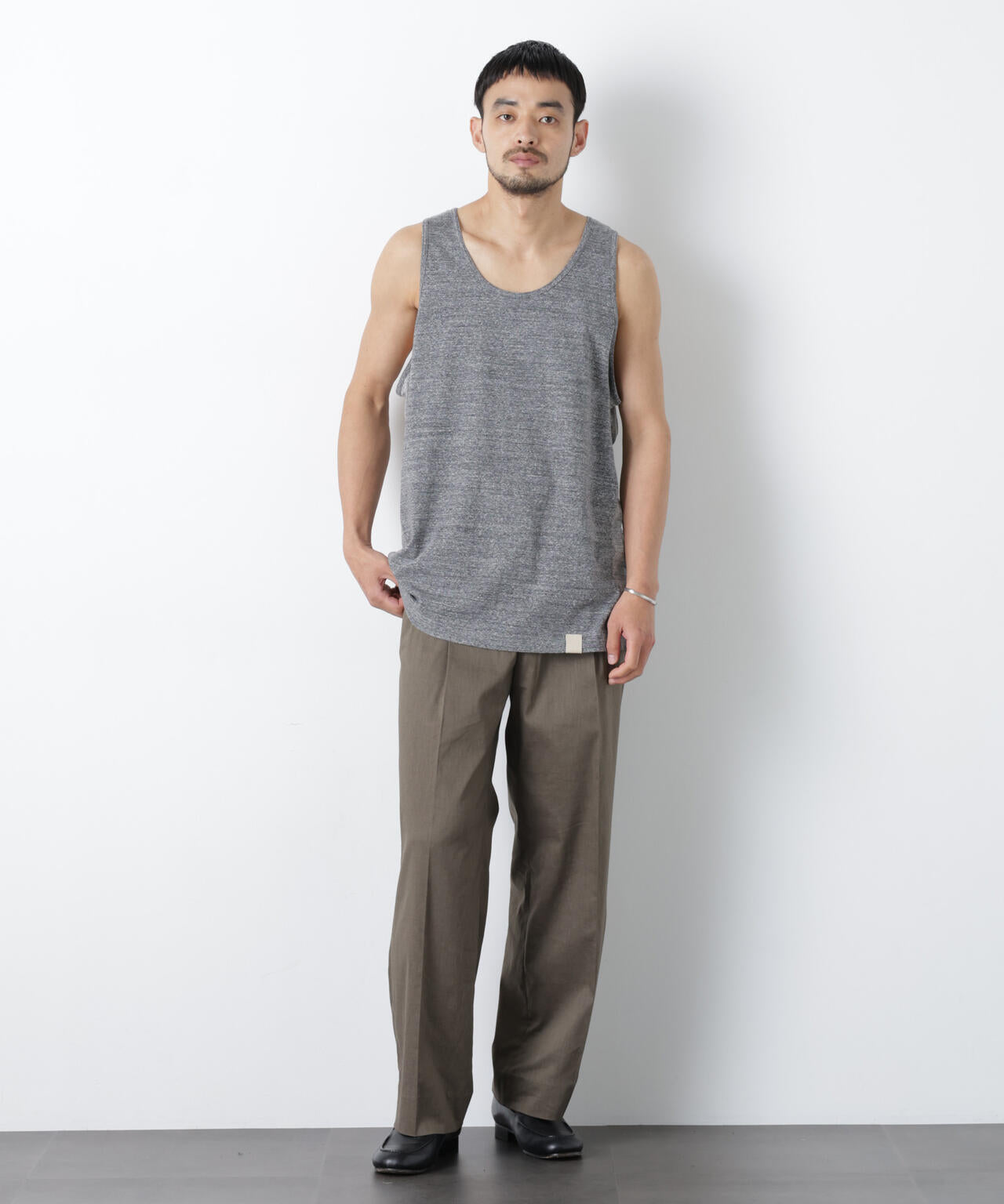 Raffy Cotton Jersey_切替タンクトップ