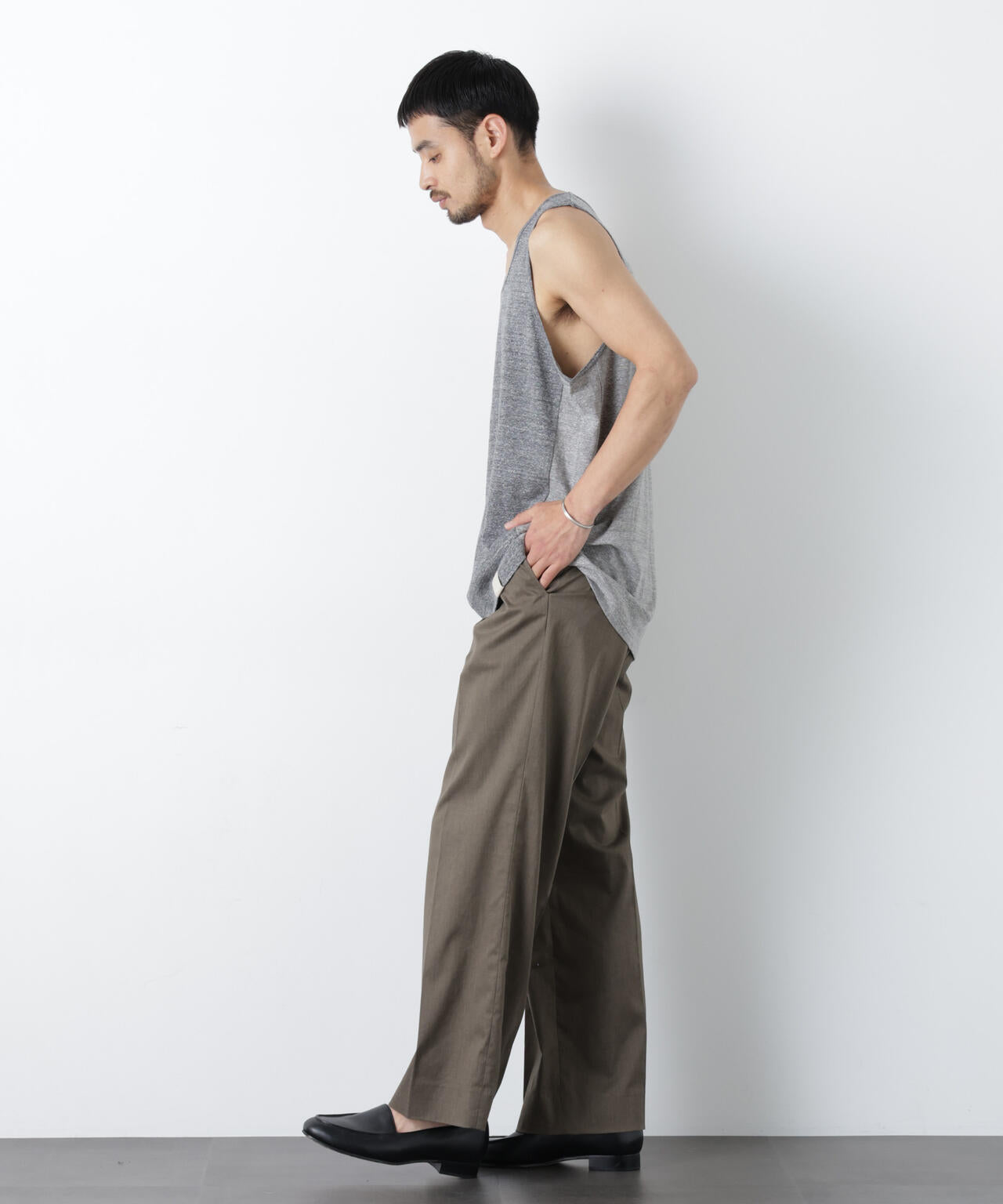 Raffy Cotton Jersey_切替タンクトップ