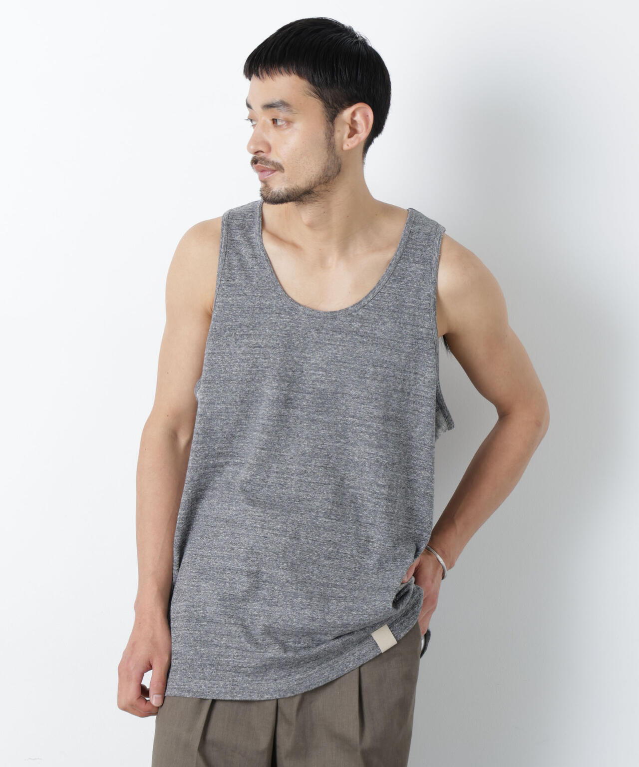 Raffy Cotton Jersey_切替タンクトップ