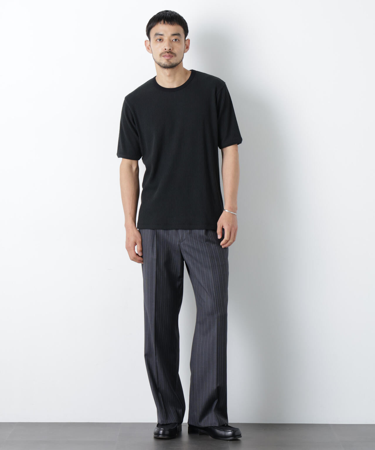 強撚ループヤーン針抜きリンガーTEE