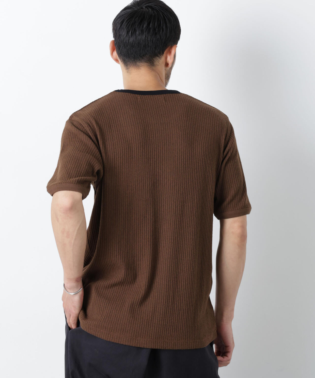 強撚ループヤーン針抜きリンガーTEE